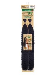 SOPRANO 9A+ BULK PINEAPPLE DEEP BULK 18&quot; NATURAL BLACK
