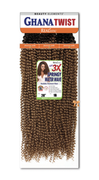 GHANA TWIST 3X SPRINGY WATER WAVE 20&quot; 1B