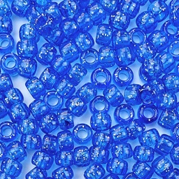 [5PRBDXSMGL-RBLUE] PACKET DE PERLES BLEUS PAILLETÉES