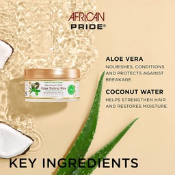 [15048804] AFRICAN PRIDE MOISTURE MIRACLE EDGE WAX MAX HOLD 180 ML