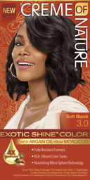 [48323268] CREME OF NATURE ARGAN GEL WOMEN HAIR COLOR #3.0 SOFT BLACK
