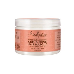 [05929108] SHEA MOISTURE COCONUT &amp; HIBISCUS CURL &amp; SHINE HAIR MASQ 12oz